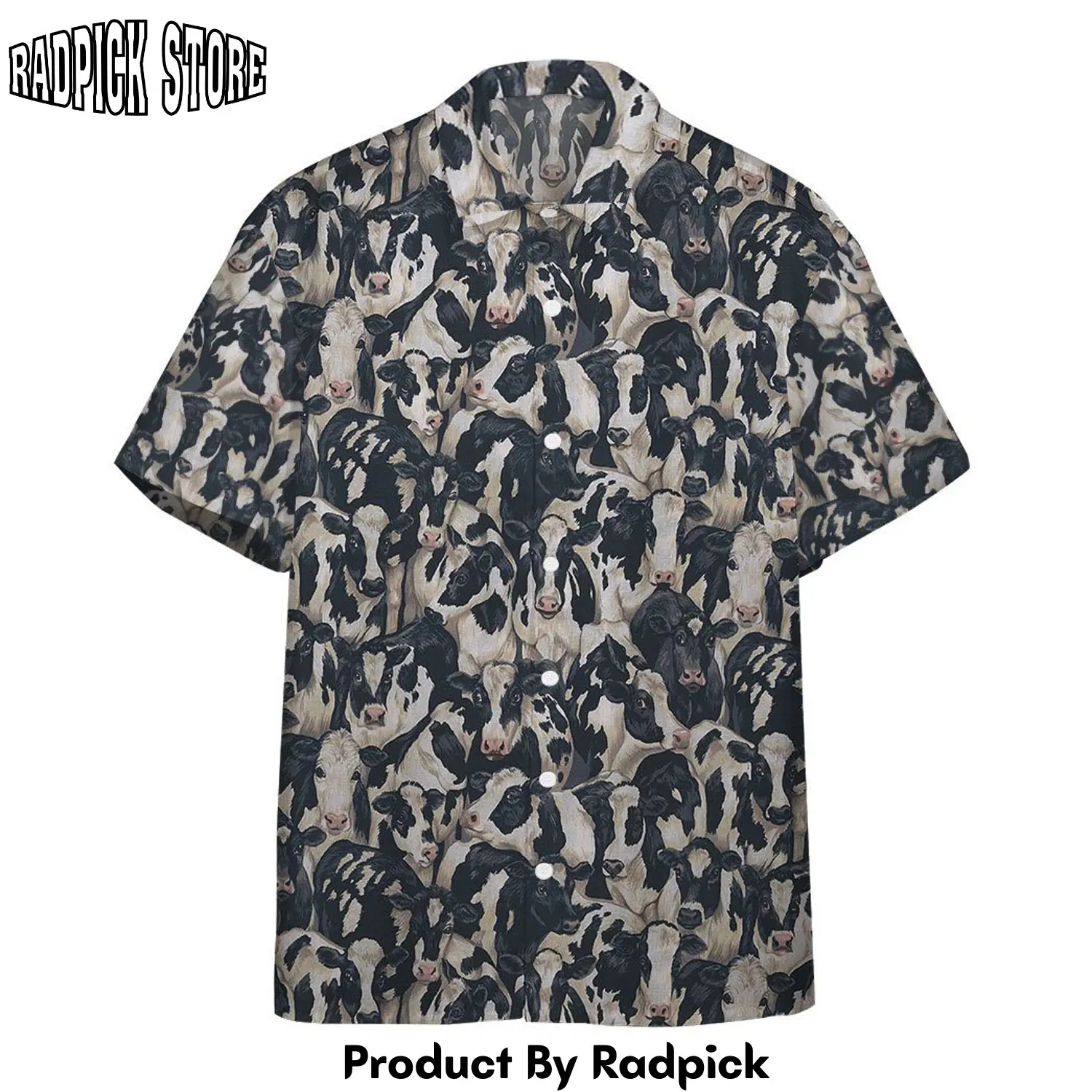 Radpick 3d fat quarter cows farm custom hawaii shirt rp292850